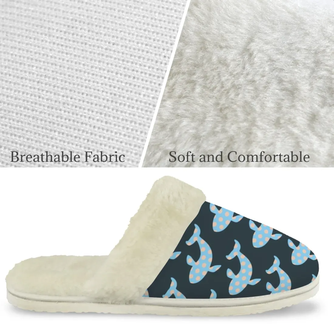 Men's Faux Fur Trim Indoor Slippers — photo 5