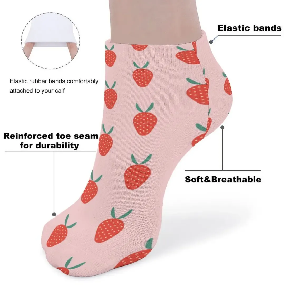 Custom Socks(5 pairs with the same design) — photo 4
