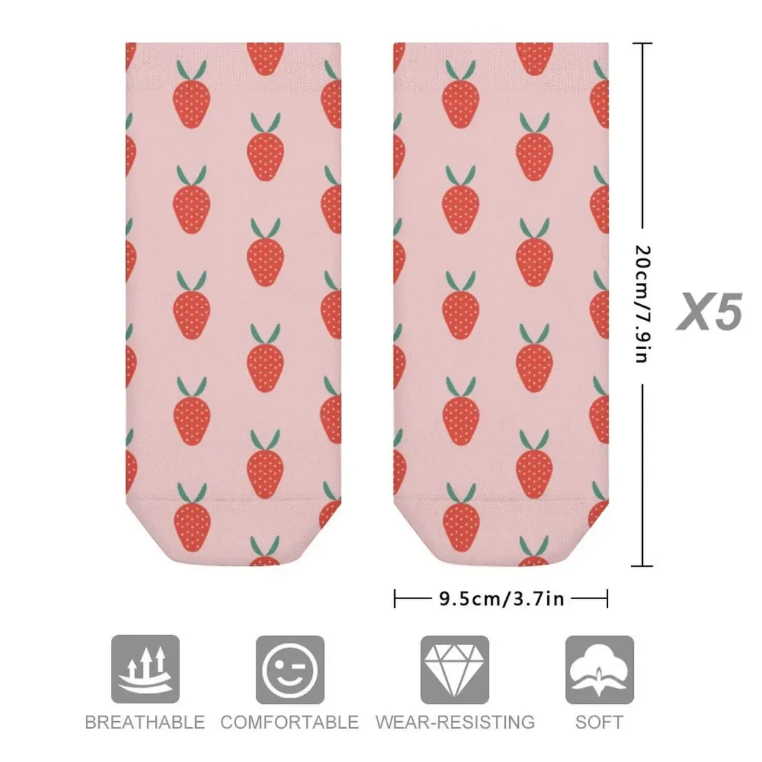 Custom Socks(5 pairs with the same design) — photo 5