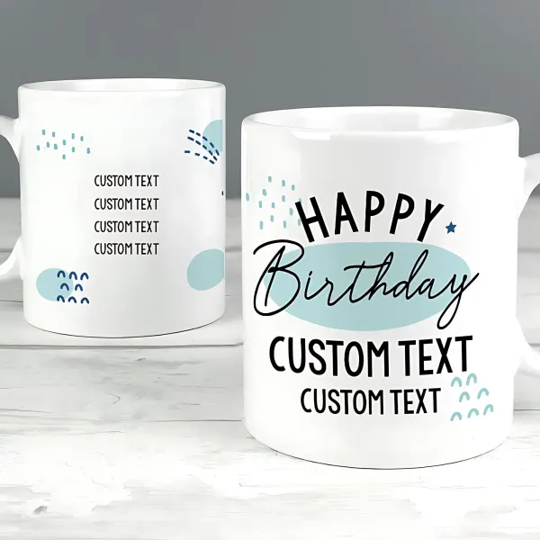 Personalized Happy Birthday Ceramic Mug