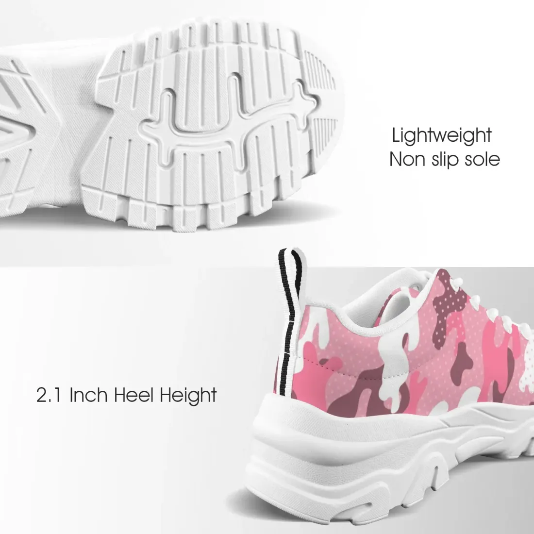 Women's Low-Top Outdoor Chunky Sneakers — photo 5