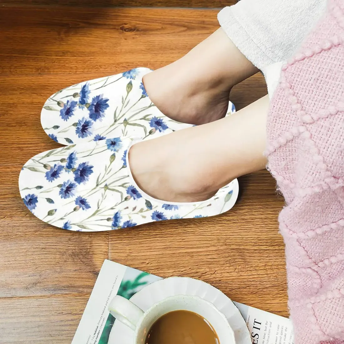 Women's Non-Slip Cotton Slippers (Model 0602)
