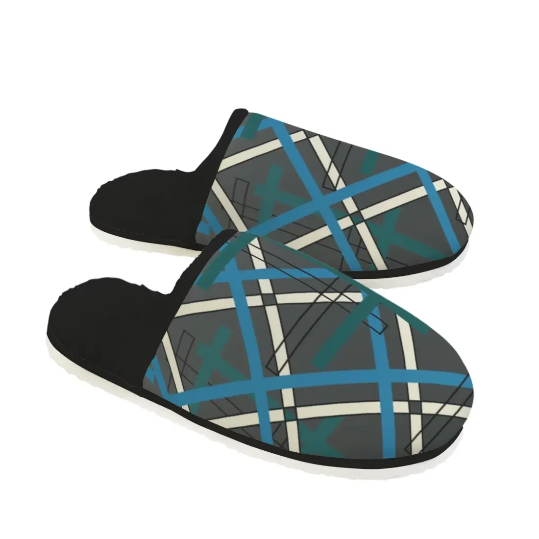 Men's Faux Fur Lined Indoor Slippers — photo 3