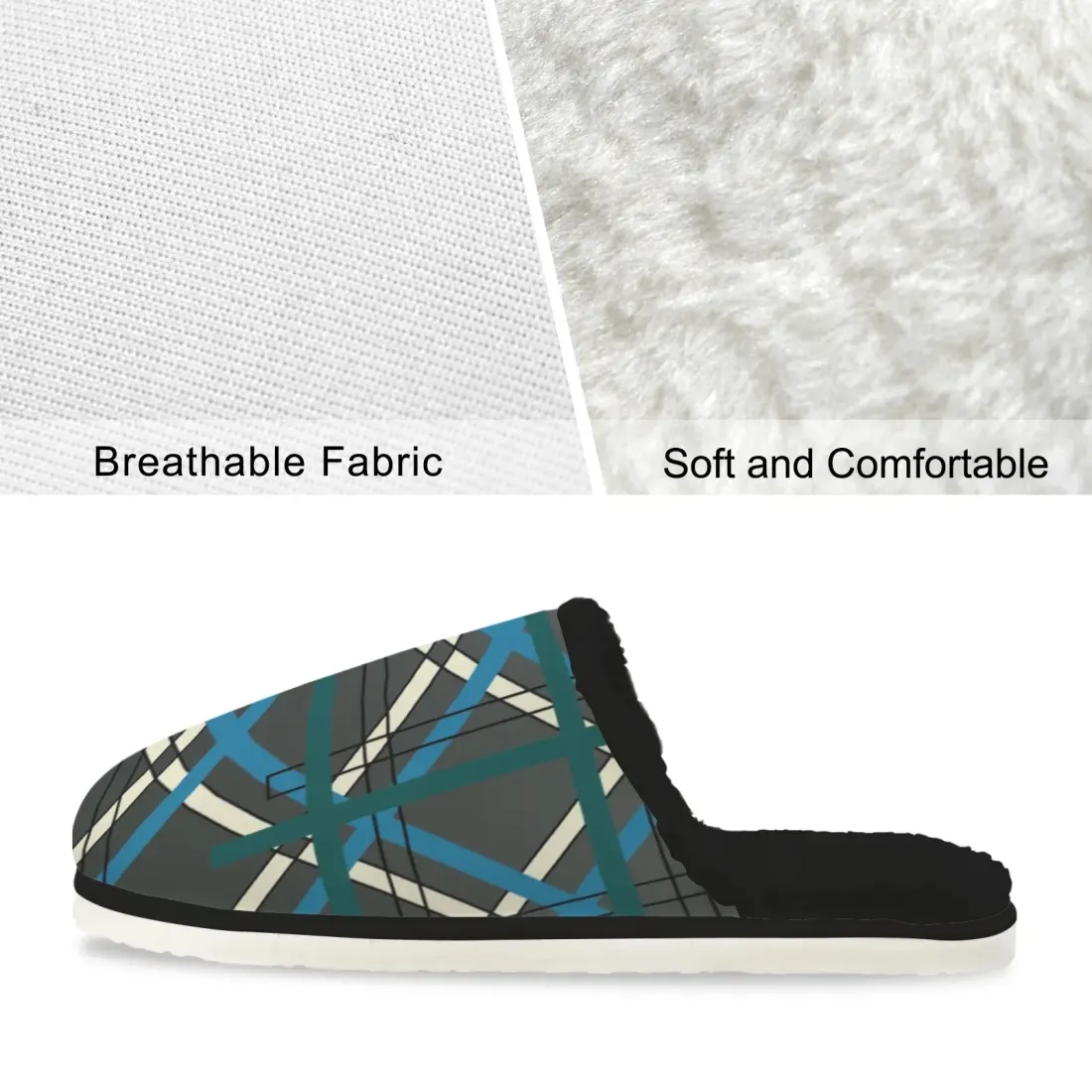 Men's Faux Fur Lined Indoor Slippers — photo 6