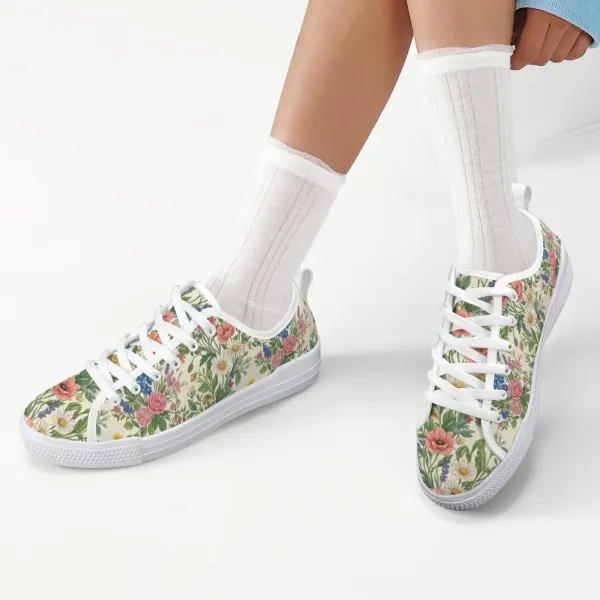 Women's Low-Top Canvas Sneakers