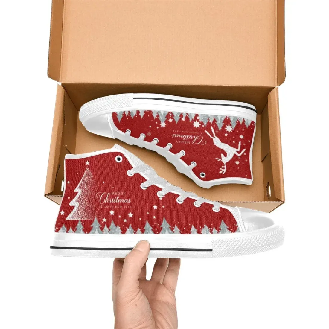 Women's High Top Canvas Shoes (Modle 017) — photo 2