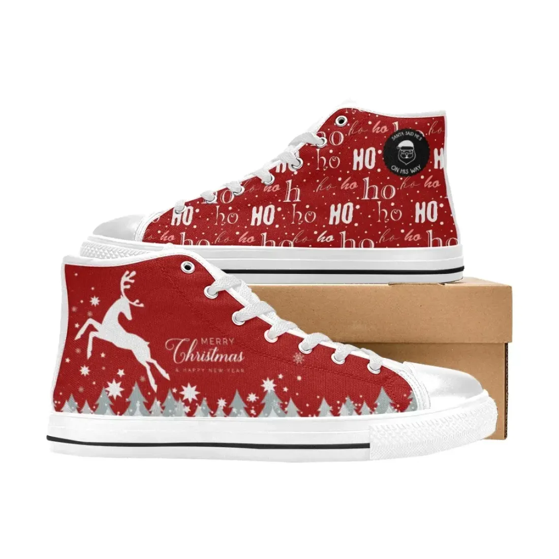 Women's High Top Canvas Shoes (Modle 017) — photo 3