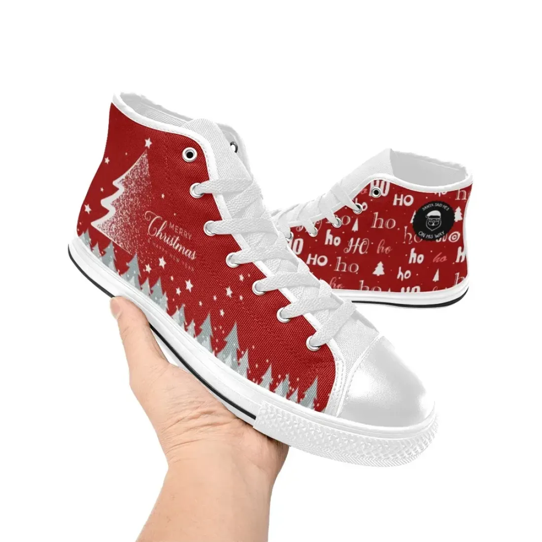 Women's High Top Canvas Shoes (Modle 017) — photo 4