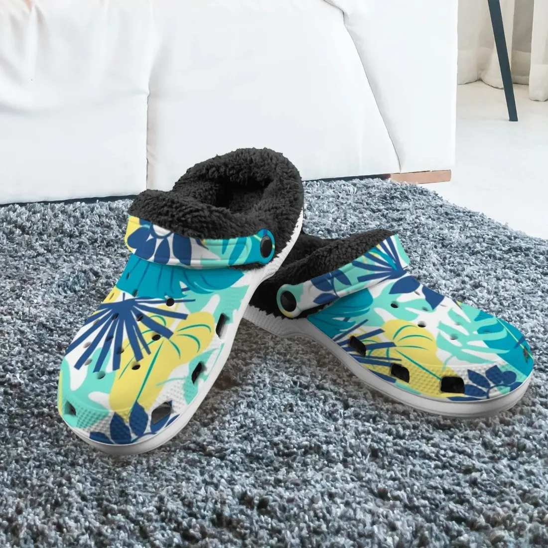 Custom Print Fleece Lined Adults Clogs — photo 2