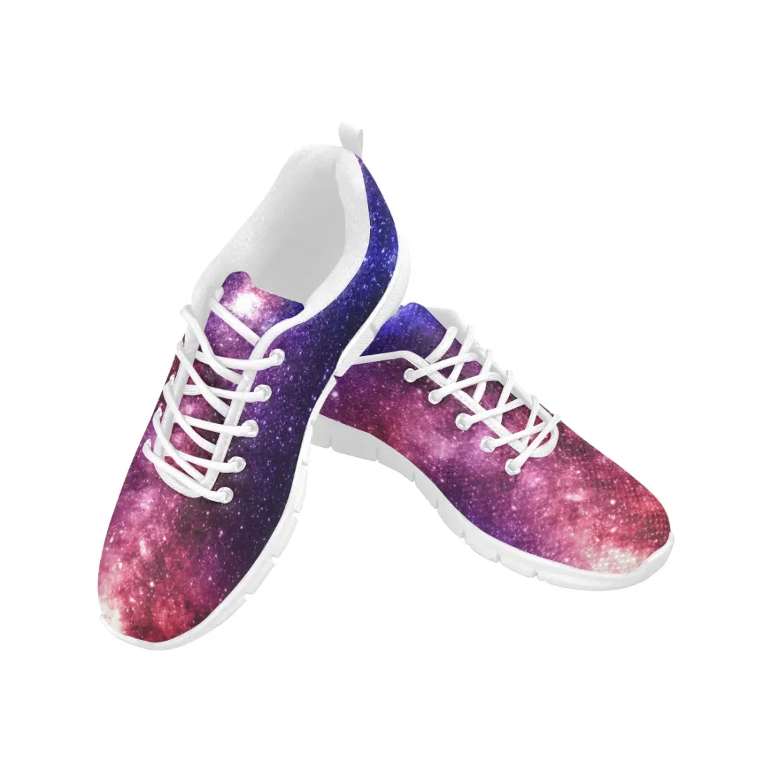 Women's Breathable Sneakers (Model 055) (Two Shoes With Different Printing)