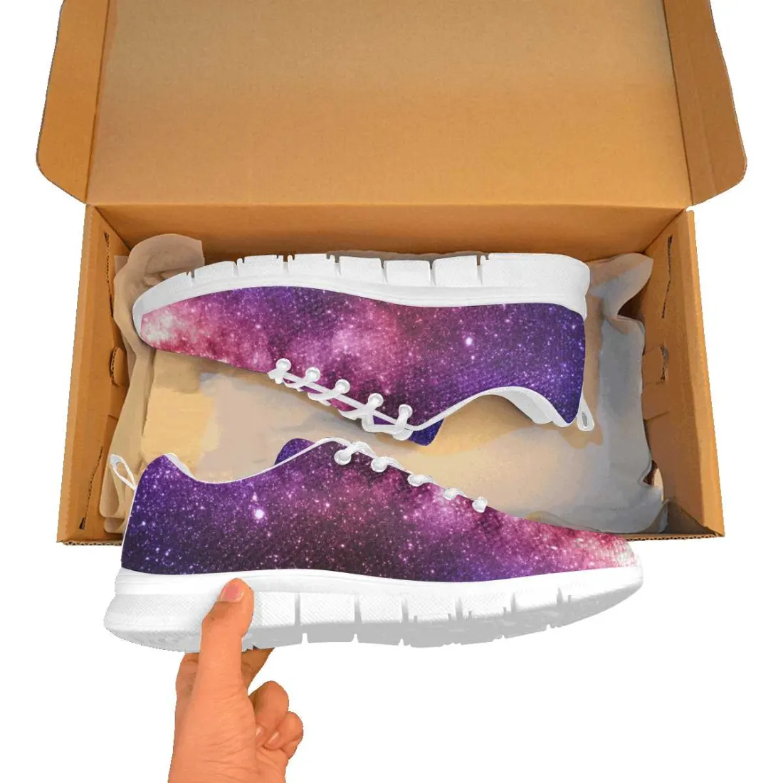 Women's Breathable Sneakers (Model 055) (Two Shoes With Different Printing) — photo 5