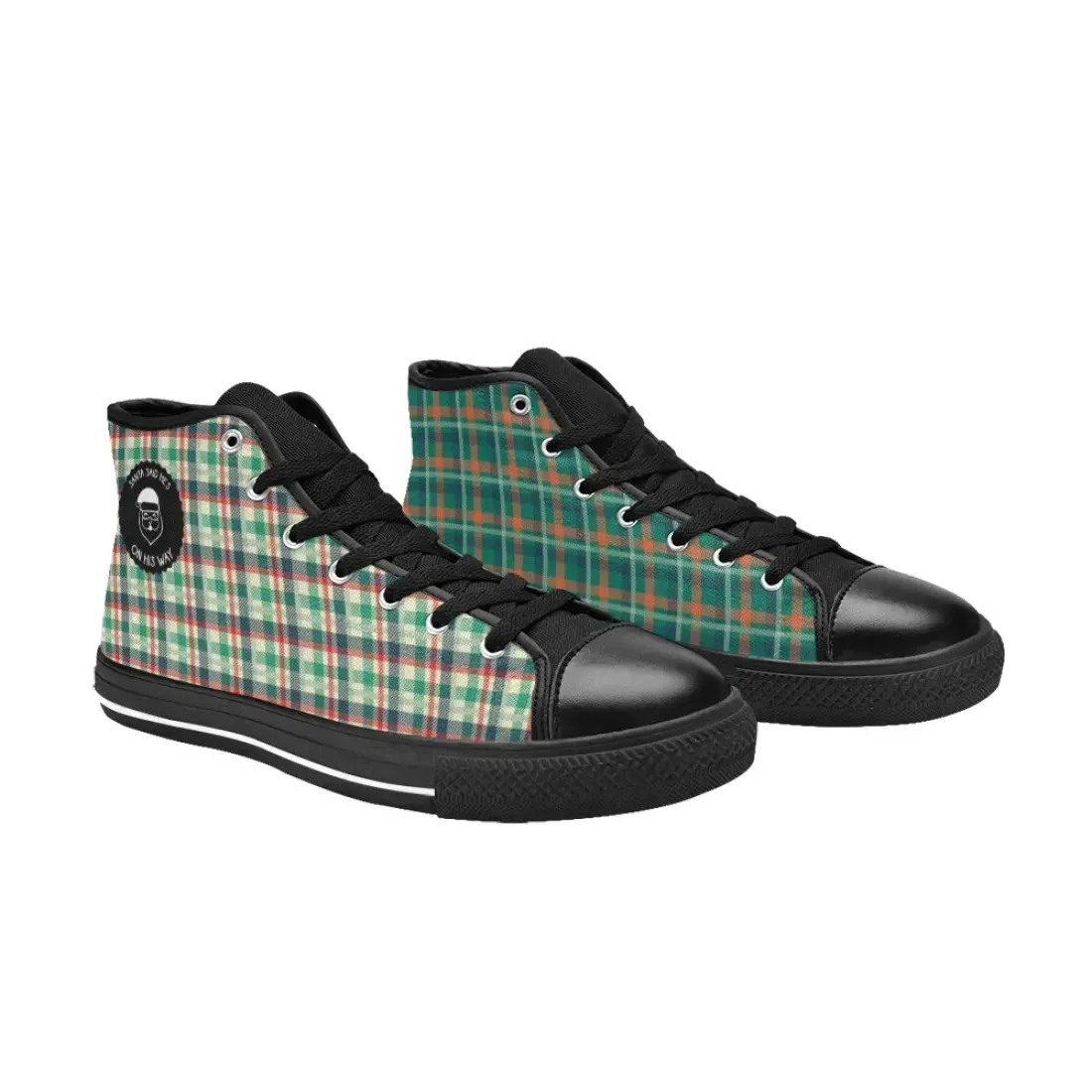 Men's High Top Canvas Shoes (Model 017) — photo 6