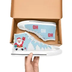 Kid's High Top Canvas Shoes (Model 017) thumbnail 2