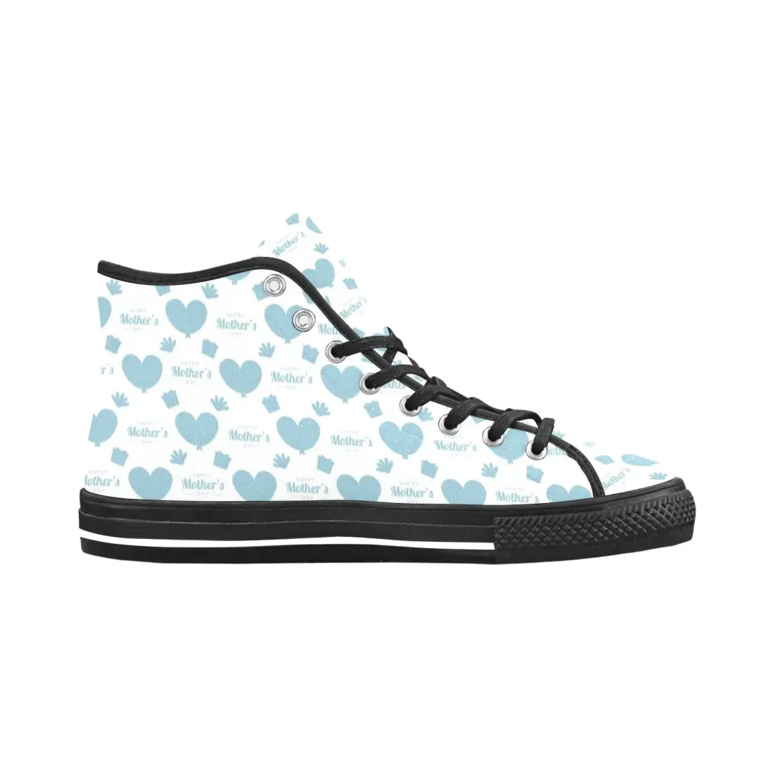 Vancouver High Top Canvas Women's Shoes (Model1013-1) — photo 3