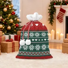Christmas Drawstring Gift Bag thumbnail 1