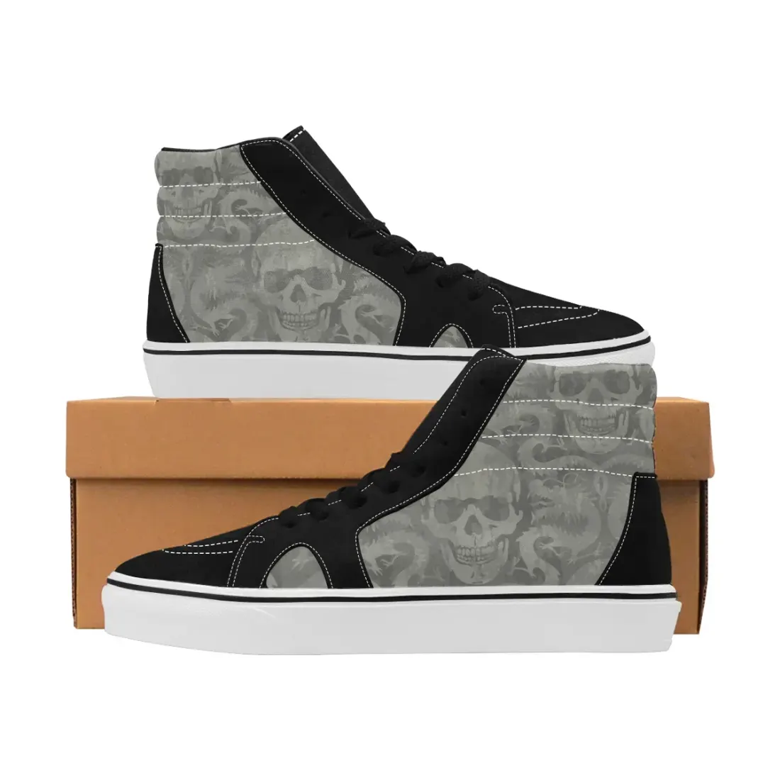 Men's High Top Canvas Shoes (Model E001-1)
