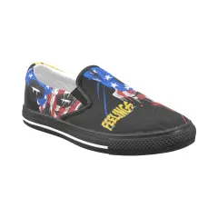Slip-on Canvas Men's Shoes (Model019)(Two Shoes With Different Printing) thumbnail 2