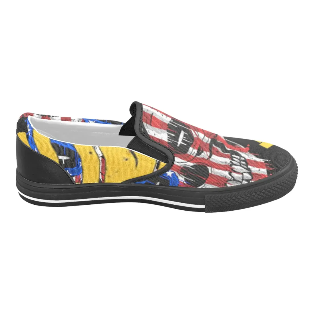 Slip-on Canvas Men's Shoes (Model019)(Two Shoes With Different Printing) — photo 4