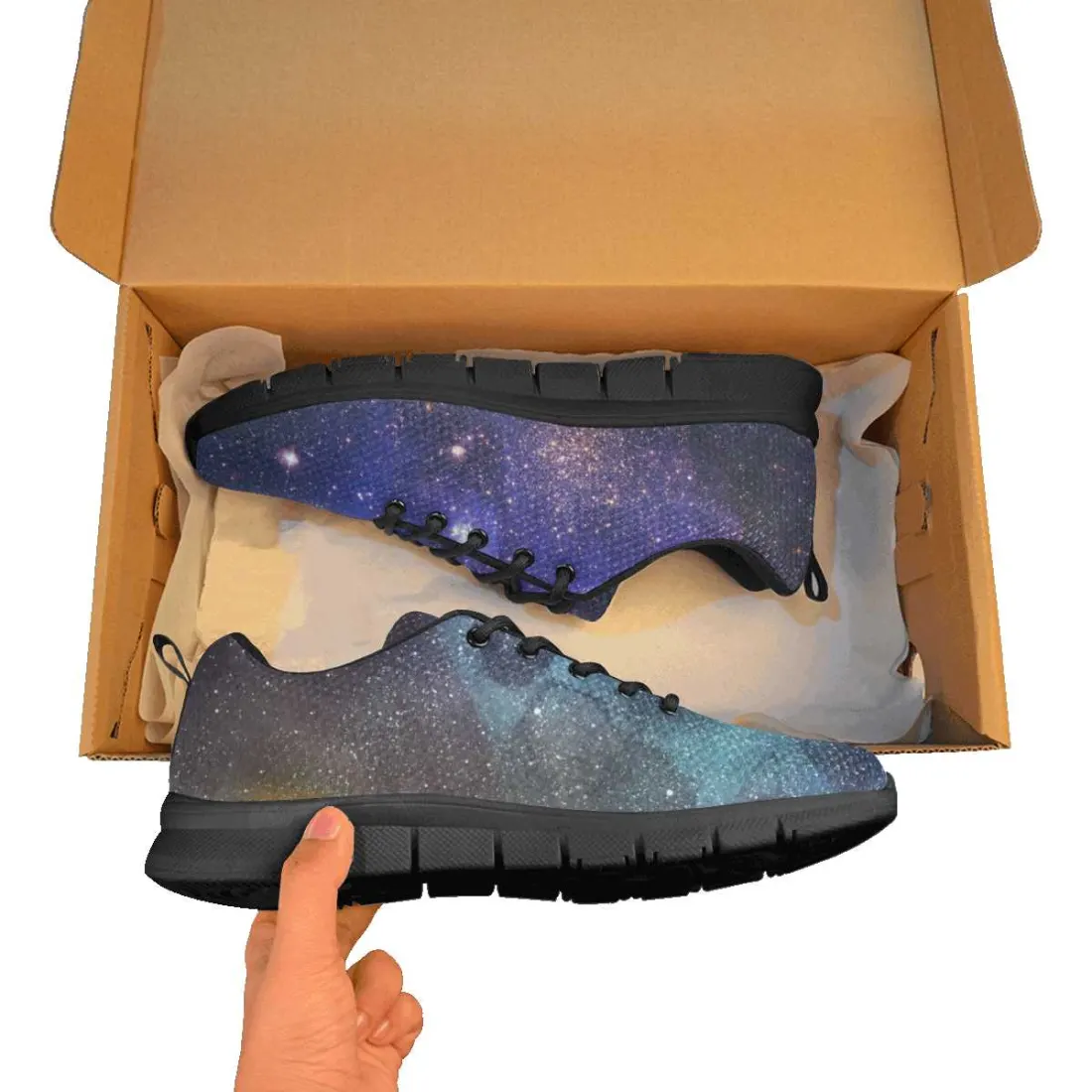 Men's Breathable Sneakers (Model 055) (Two Shoes With Different Printing) — photo 2