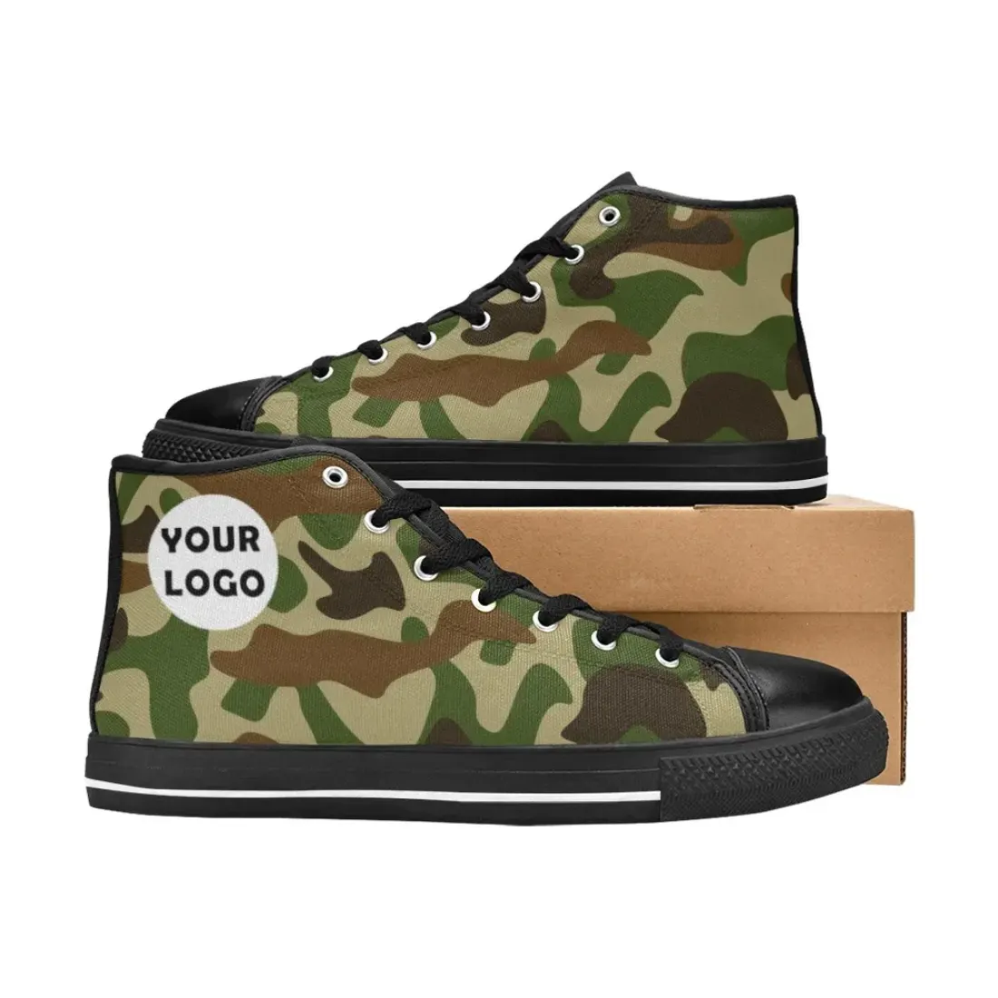 Aquila High Top Canvas Men's Shoes (Model 017) — photo 2