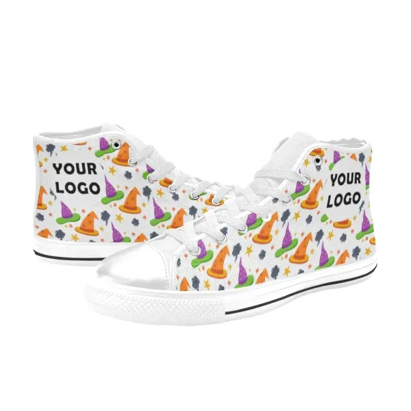 Aquila High Top Canvas Kid's Shoes (Big Kid) (Model 017)
