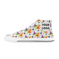 Aquila High Top Canvas Kid's Shoes (Big Kid) (Model 017) thumbnail 4
