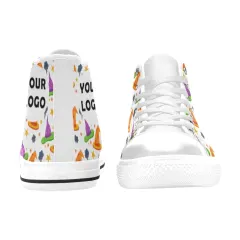 Aquila High Top Canvas Kid's Shoes (Big Kid) (Model 017) thumbnail 5
