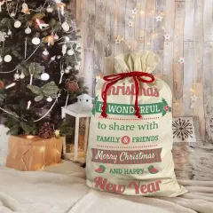 Large Gift Drawstring Bag 21" x 32" ( One Side Printing ) thumbnail 2