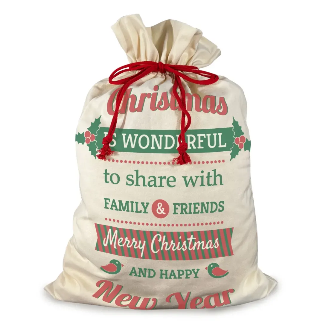 Large Gift Drawstring Bag 21" x 32" ( One Side Printing ) — photo 3