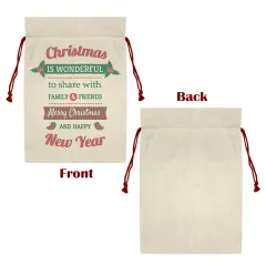 Large Gift Drawstring Bag 21" x 32" ( One Side Printing ) thumbnail 4