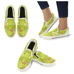 Slip-on Canvas Kid's Shoes (Big Kid) (Model 019) thumbnail 1