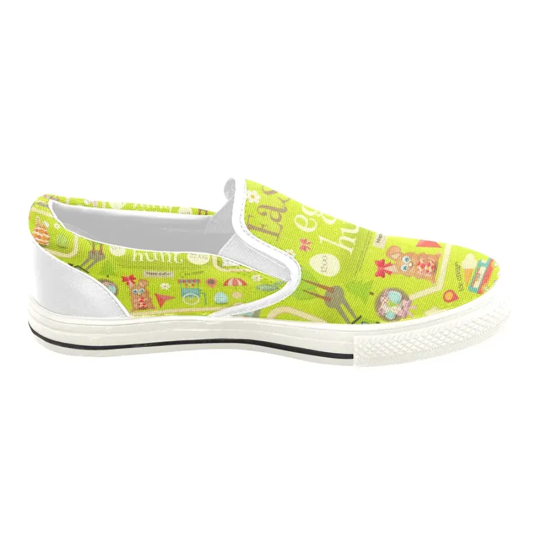 Slip-on Canvas Kid's Shoes (Big Kid) (Model 019) — photo 3