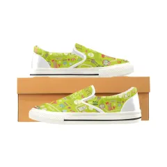 Slip-on Canvas Kid's Shoes (Big Kid) (Model 019) thumbnail 4