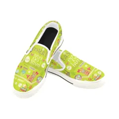 Slip-on Canvas Kid's Shoes (Big Kid) (Model 019) thumbnail 6