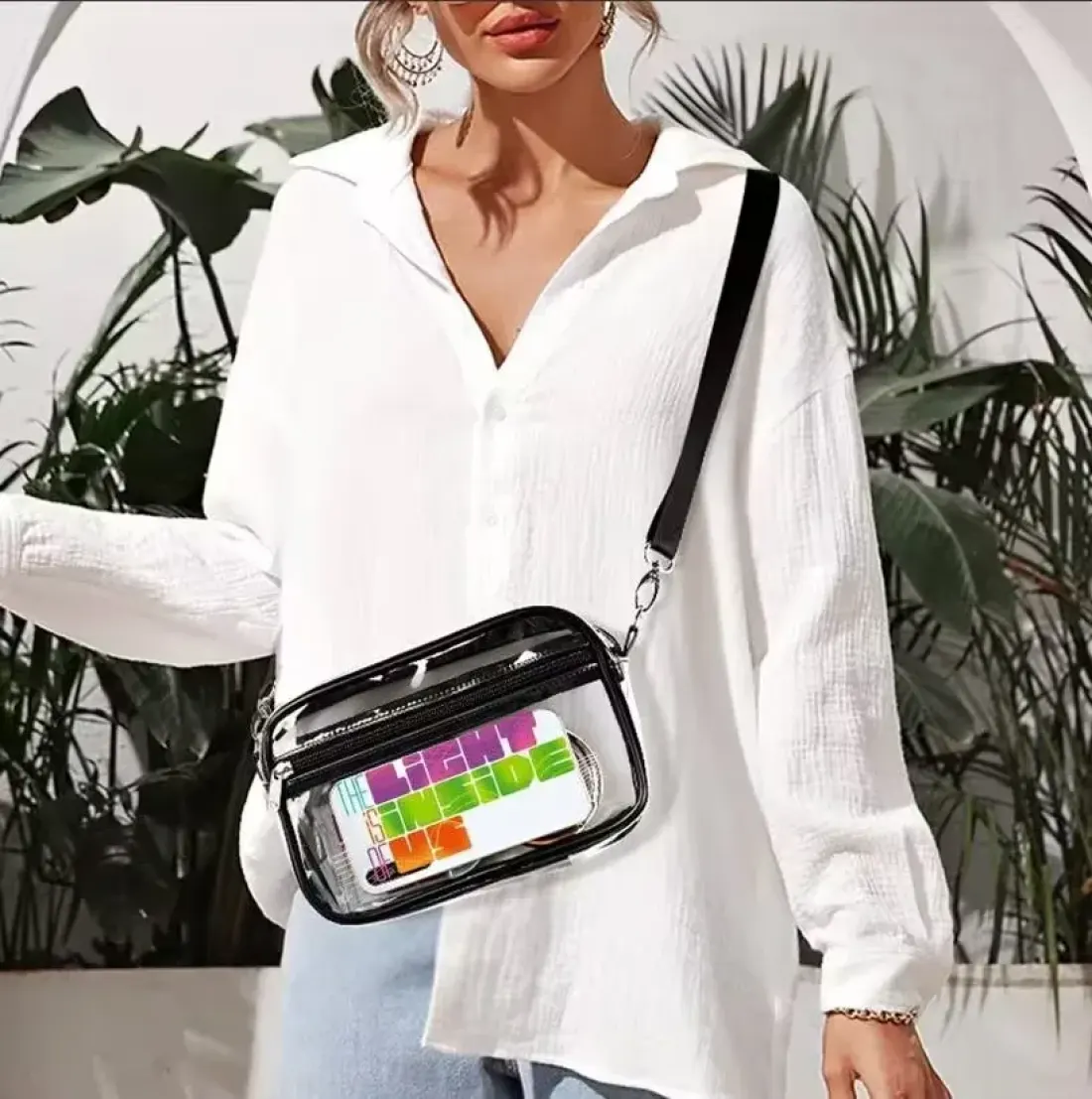 Small Clear Satchel Bag — photo 2