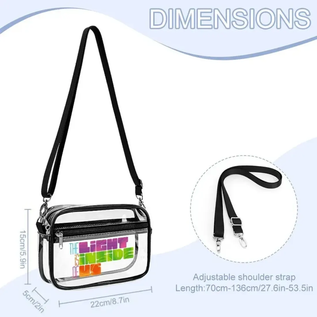 Small Clear Satchel Bag — photo 6
