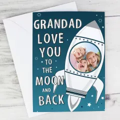 Custom Photo Card, Personalized Text, Kids Photo, Father's Day Keepsake thumbnail 5