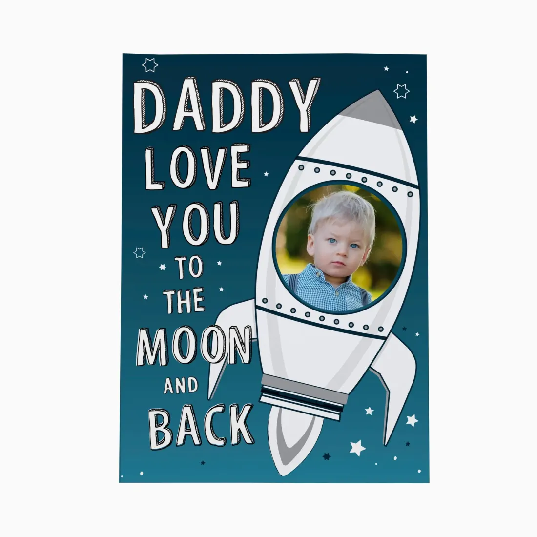 Custom Photo Card, Personalized Text, Kids Photo, Father's Day Keepsake — photo 6