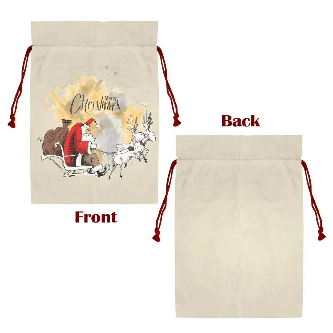 Large Gift Drawstring Bags 21" x 32" ( Set of 3 & One Side Printing ) — photo 5