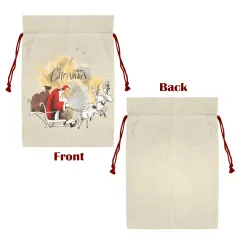 Large Gift Drawstring Bags 21" x 32" ( Set of 3 & One Side Printing ) thumbnail 5