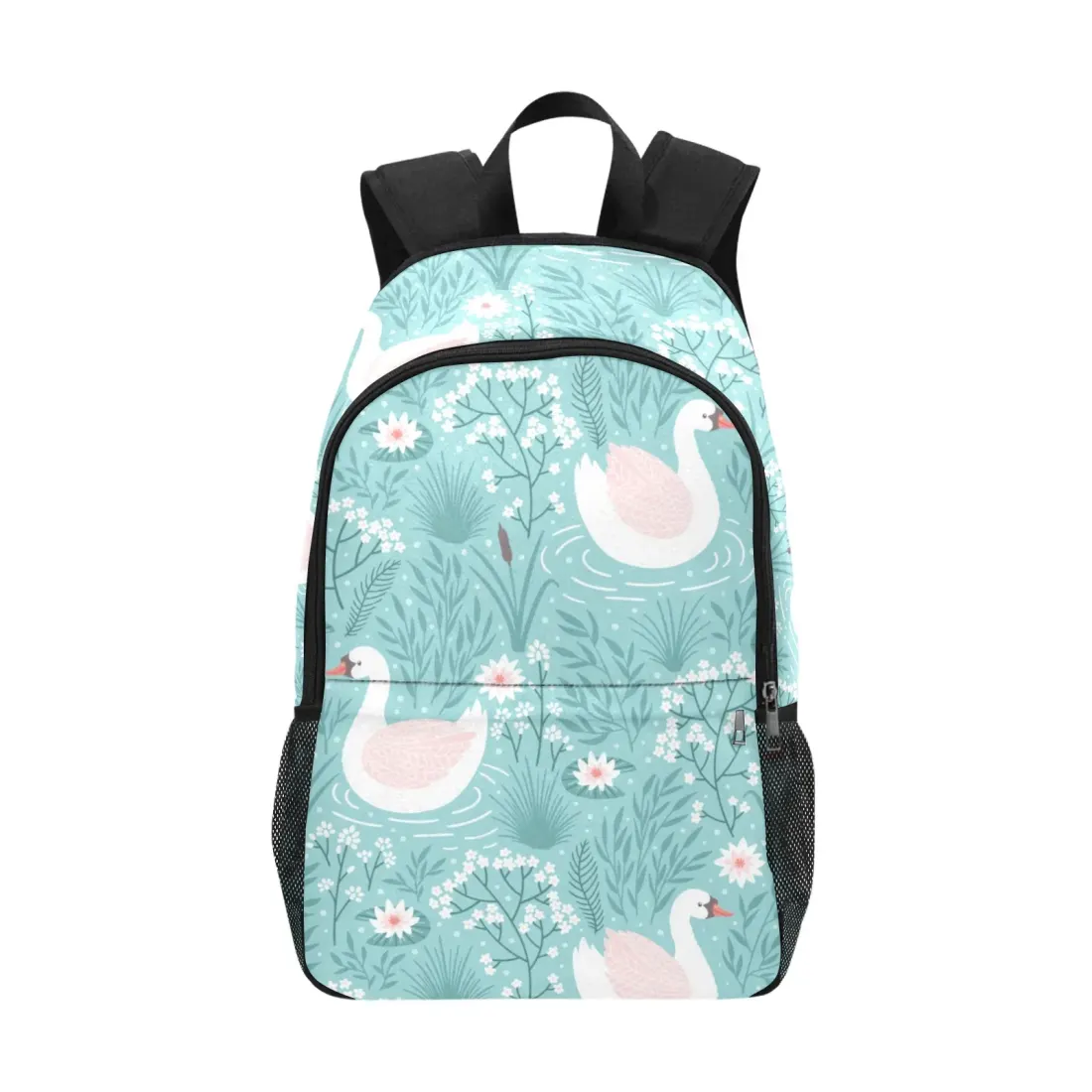 Casual Adult Backpack with Side Mesh Pockets (Model 1659) — photo 3