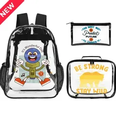 3-Piece Clear Backpack Set thumbnail 1