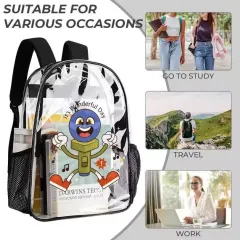 3-Piece Clear Backpack Set thumbnail 3
