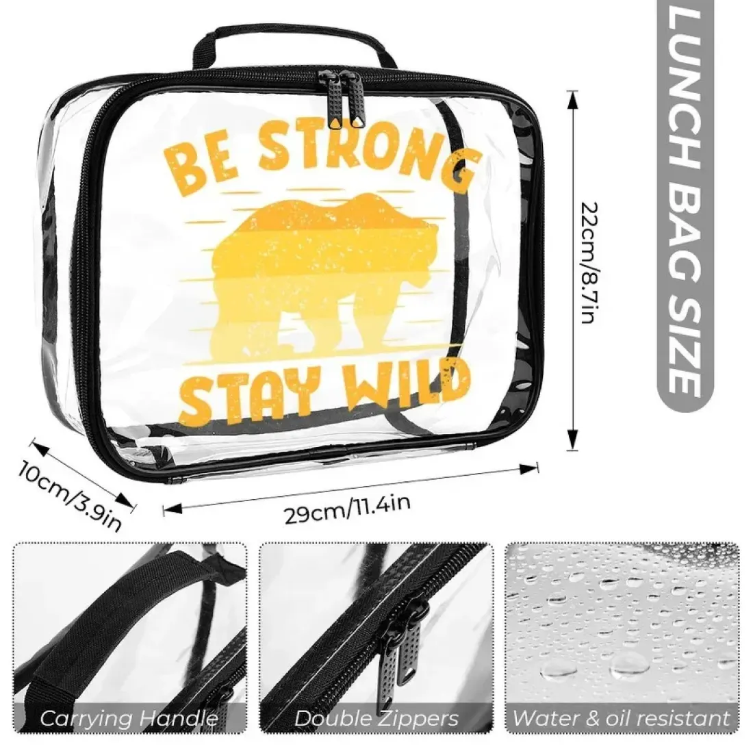 3-Piece Clear Backpack Set — photo 5