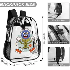 3-Piece Clear Backpack Set thumbnail 6