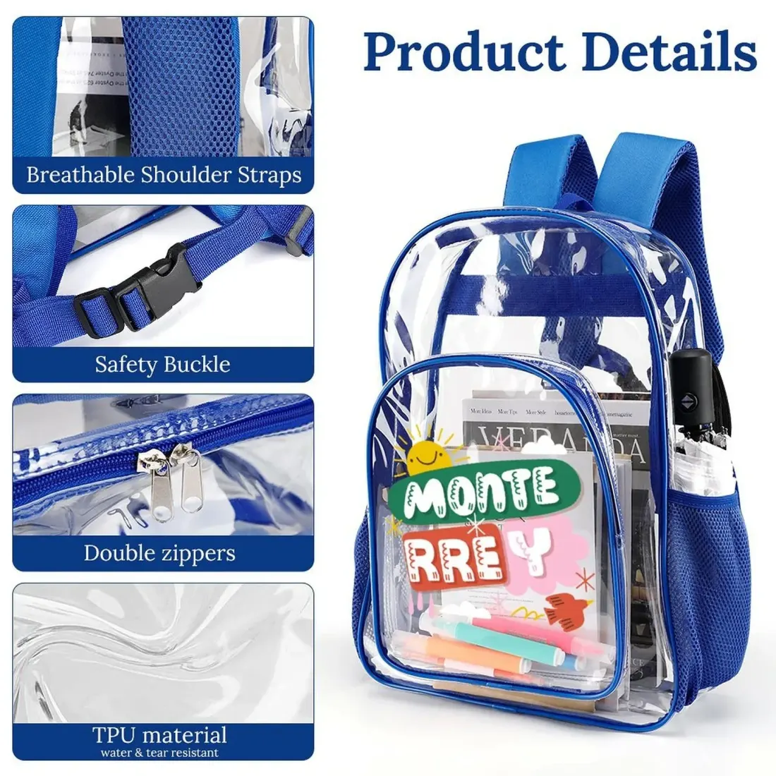 PVC Clear Backpack — photo 5