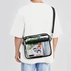 2-Piece Clear Satchel Bag Set thumbnail 3