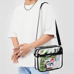 2-Piece Clear Satchel Bag Set thumbnail 4