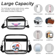 2-Piece Clear Satchel Bag Set thumbnail 5