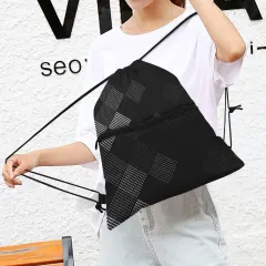 Zipper Drawstring Bag thumbnail 2